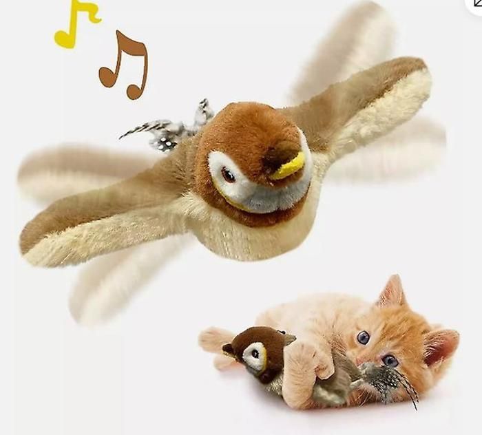 Meilleurs prix pour Jouet électronique interactif pour chat, oiseau volant, animal de compagnie, ailes pivotantes suspendues, moineau
