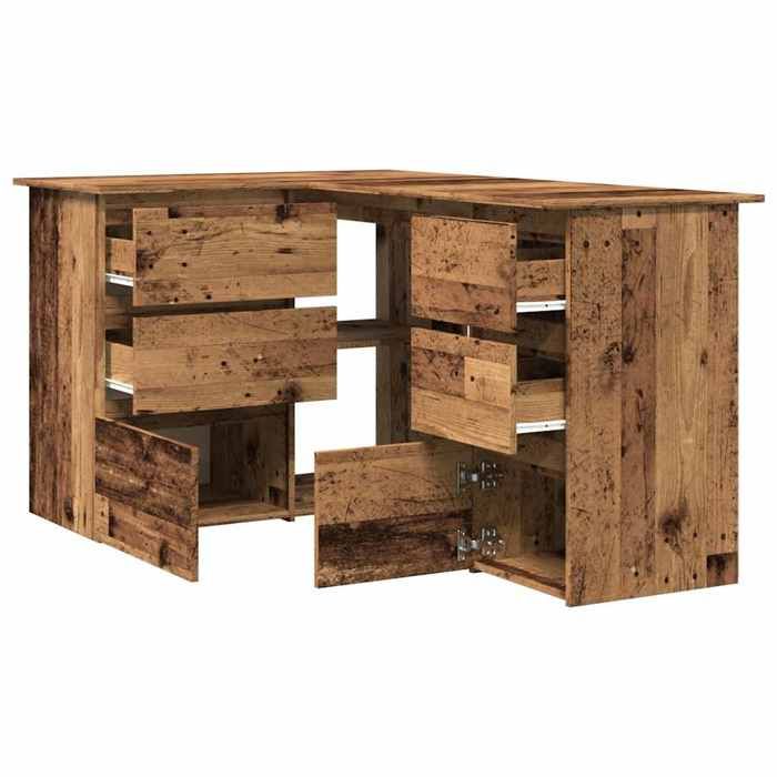 Bureaux - OMABETA - Bureau dangle vieux bois 145x100x76 cm bois dingénierie - OM06000