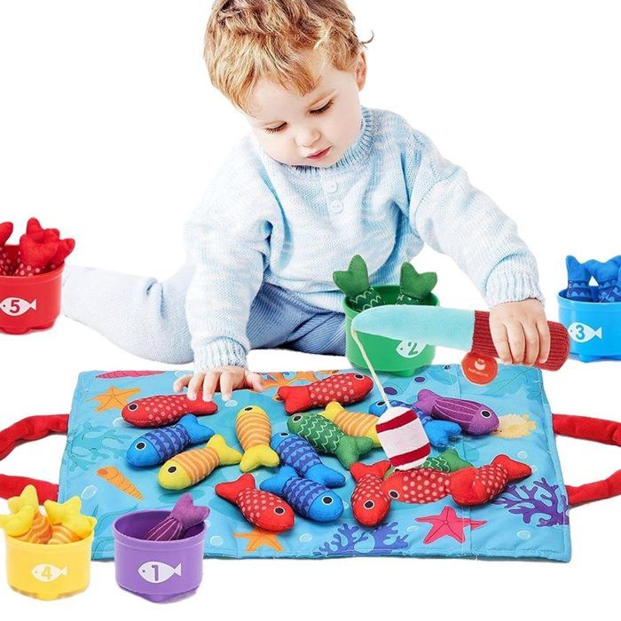 Jouet éducatif jeu de pêche jouet pour bébé jouet pour enfants jeu de pêche au poisson jouet Montessori jeux éducatifs jeu de