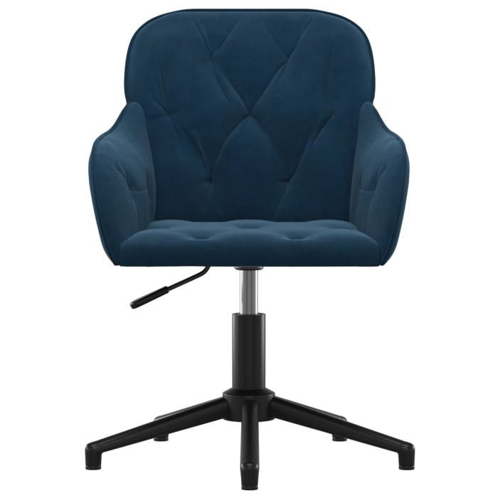 Bon plan Chaise pivotante de bureau - JILI HOT - 150 kg - Bleu Velours Thome5653647