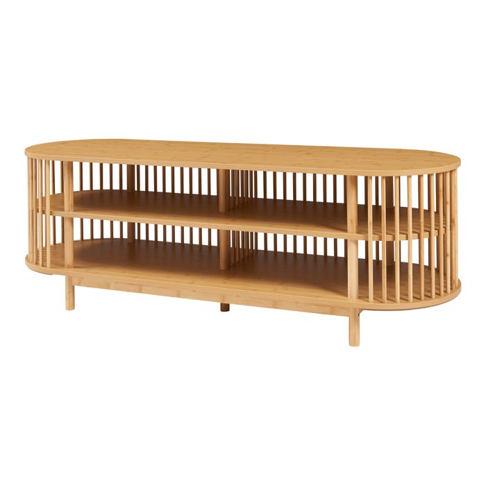 Meuble TV Jarvenpaa bambou 150 x 48 x 50 cm naturel