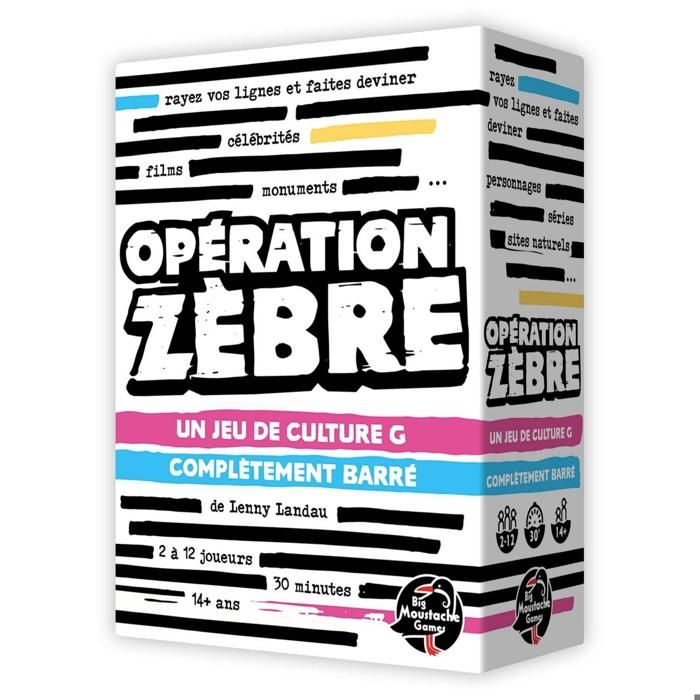 Jeu de société - BLACKROCK - Operation Zebre - À partir de 15 ans - Pour enfants - Poids 783g