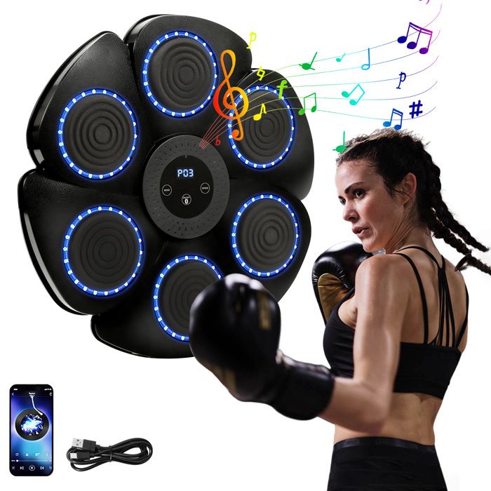 Câble de box musicale Bluetooth - Éclairage 9 rythmes - Éclairage RVB ...