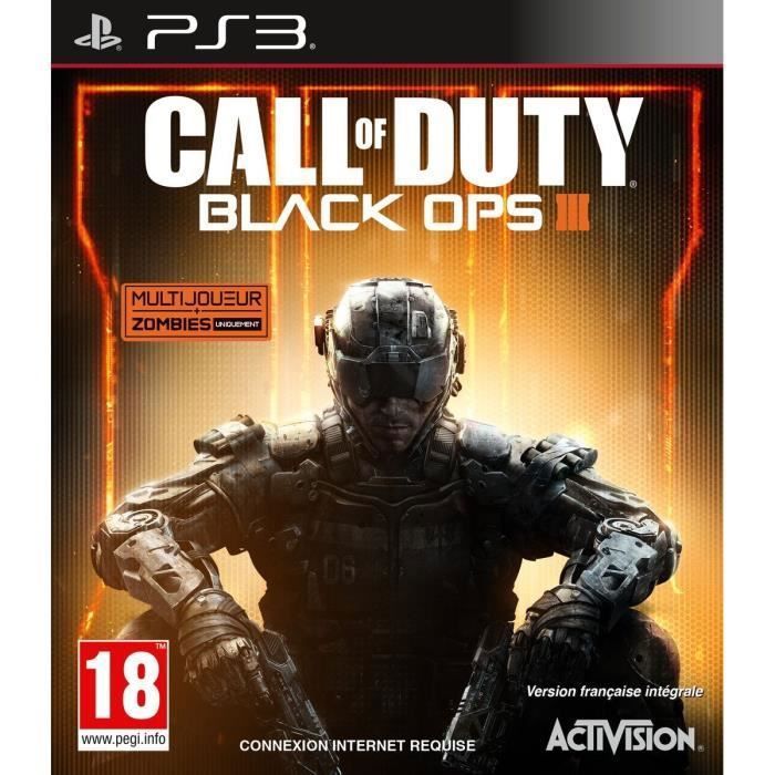 Activision Call Of Duty: Black Ops III – Jeu Vidéo PS3 – Fps Multijoueur Et Mode Zombies – Version Française Intégrale