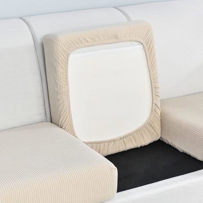 Housse de Coussin de siège de canapé-Housse de siège élastique Haute Housse de Meubles antidérapante et Douce avec Fond élastique