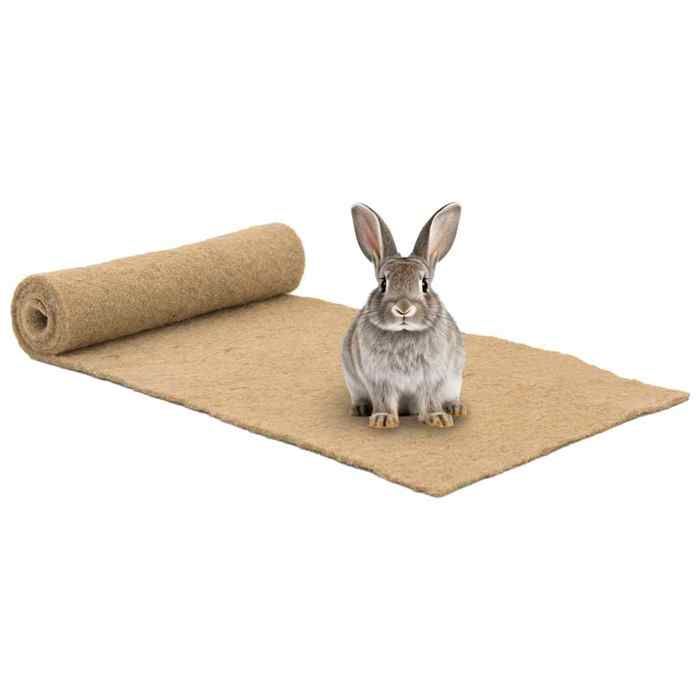 Tapis de chanvre pour rongeurs - vidaXL - 05x1 m - Brun - 100% naturel