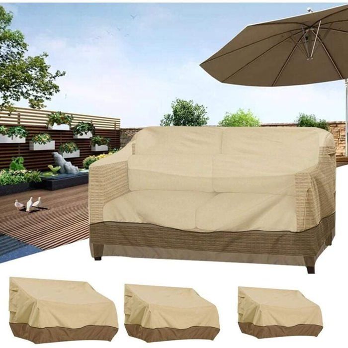 Housse canapé extérieure UV imperméable poussière balcon/jardin Label