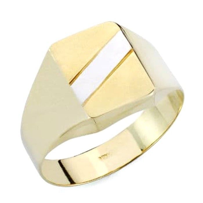 Chevalière en or jaune 9 carats finition polie creuse. Dimensions de la tête : 10 x 105 mm. Chevalière en or jaune 9 carats finition polie creuse. Dimensions de la tête : 10 x 105 mm.