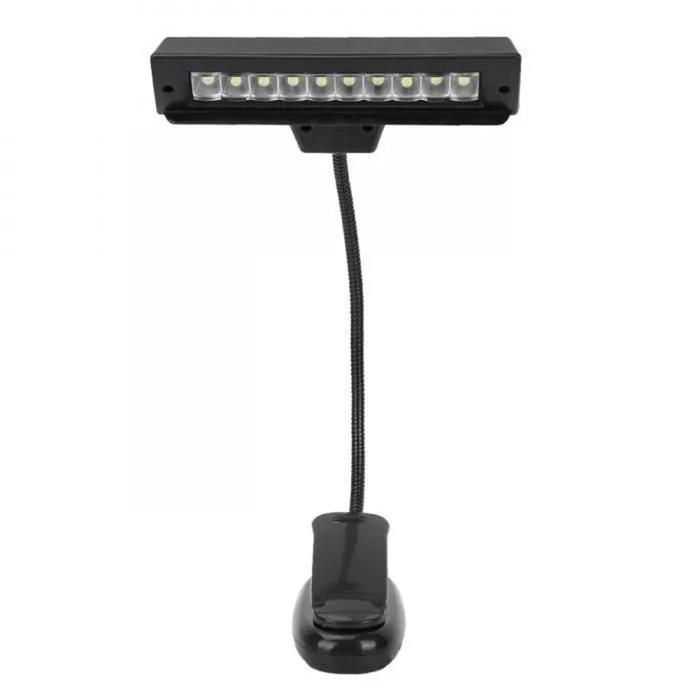 Lampe à pince LED - Rechargeable USB - Angle réglable - Haute luminosité