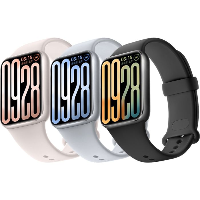 Bracelet compatible avec Xiaomi Smart Band 9 Pro- En Silicone - Bracelet de Rechange pour Homme Femmeblack/starlight/coconut grey