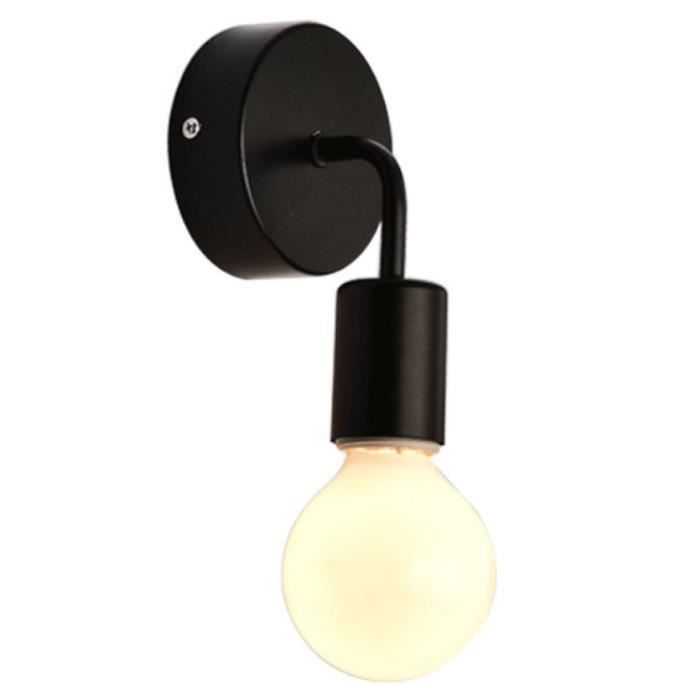 Lampe Murale - - Moderne - Bois et Métal - Noir - E27 - 60W ENEVAOCT