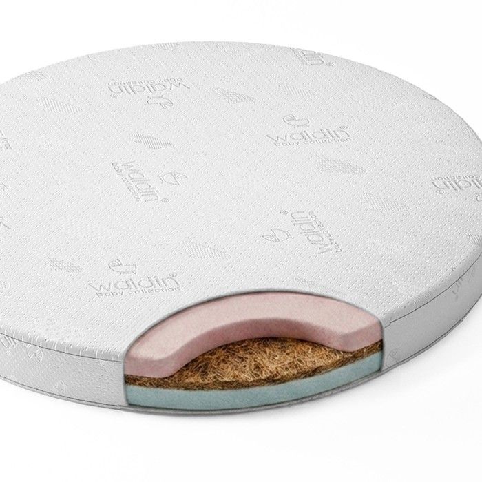 Petit matelas en fibre de coco pour lit bébé Waldin OWAL 7 en 1 Petit matelas en fibre de coco pour lit bébé Waldin OWAL 7 en 1