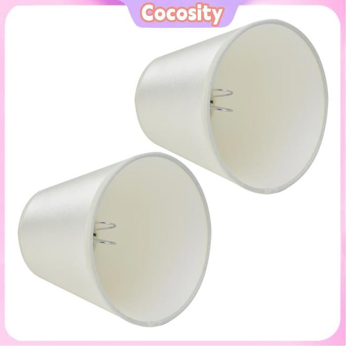 Cocosity Abat‑jour Lot De 2 Abat-jours Modernes En Tissu à Clipser Pour Applique Murale Lustre SG linge seul