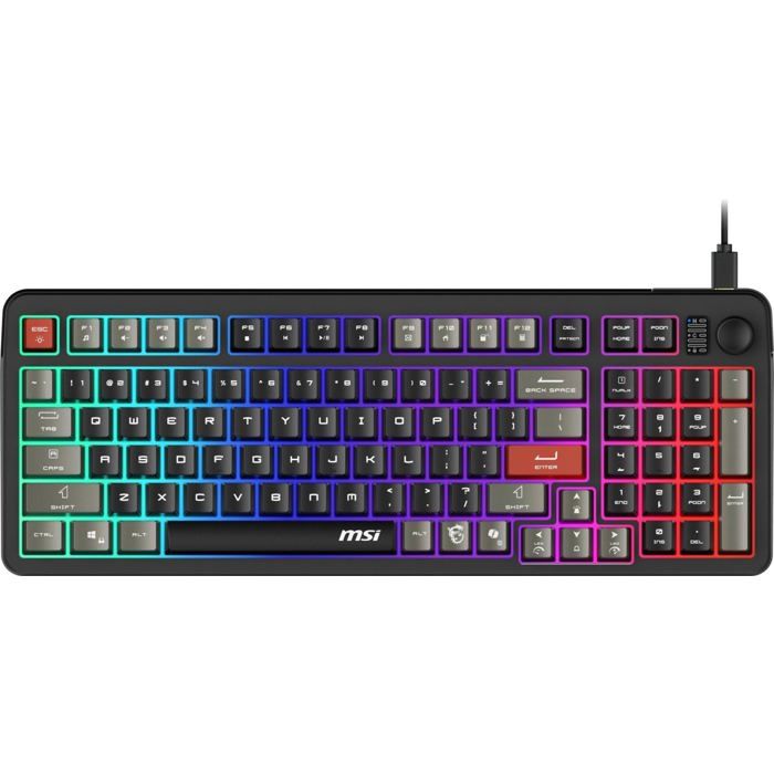 Clavier de jeu MSI Forge GK110 Disposition ENG US USB filaire Anti fantomisation