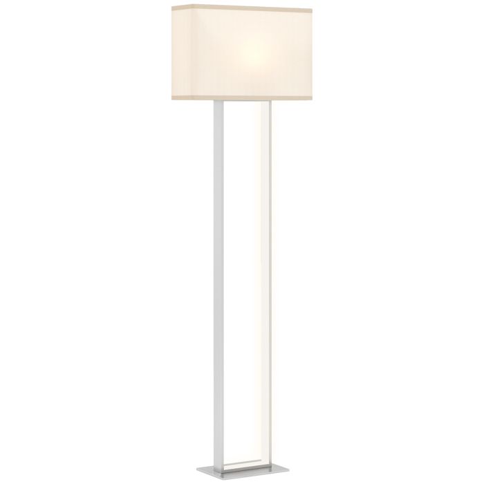 Lampadaire de salon - Lampe sur pied - Hauteur 150 cm - Veilleuse - Base métal - Blanc - Dimensions 45 x 15 x 150 cm - EUJIGSHOP