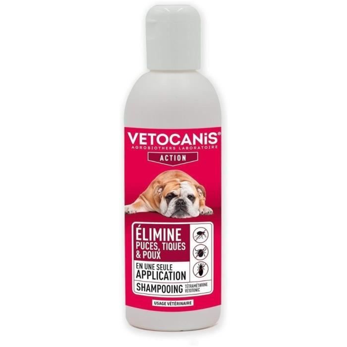 Shampoing - VETOCANIS - Chat et Chien Produit Anti Parasites