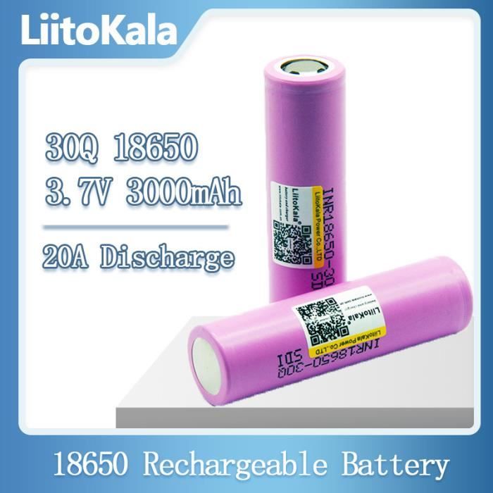 1-30 pièces LiitoKala Lii-King4000 18650 4000mah batterie plus haute capacité CDR 10A 3.6V batterie Rechargeable pour lampe de poche VapeMod
