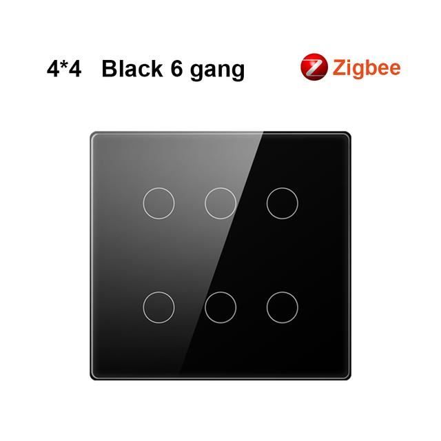 INTERRUPTEUR,2 gang gray AC100 250V ZIGBEE Interrupteur'éclairage intelligent Tuya ZigBee 2 3 INTERRUPTEUR,2 gang gray AC100 250V ZIGBEE Interrupteur'éclairage intelligent Tuya ZigBee 2 3