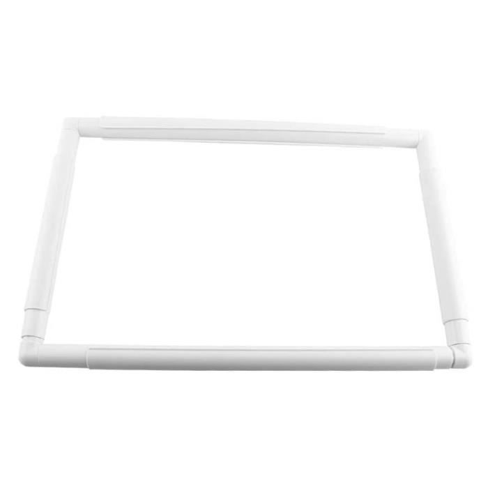 Cerceau de Broderie Carré, Cercle à Broder Universel, Cadre pour Point de Croix et Couture DIY (20,3 x 20,3 cm), en Plastique Cerceau de Broderie Carré, Cercle à Broder Universel, Cadre pour Point de Croix et Couture DIY (20,3 x 20,3 cm), en Plastique