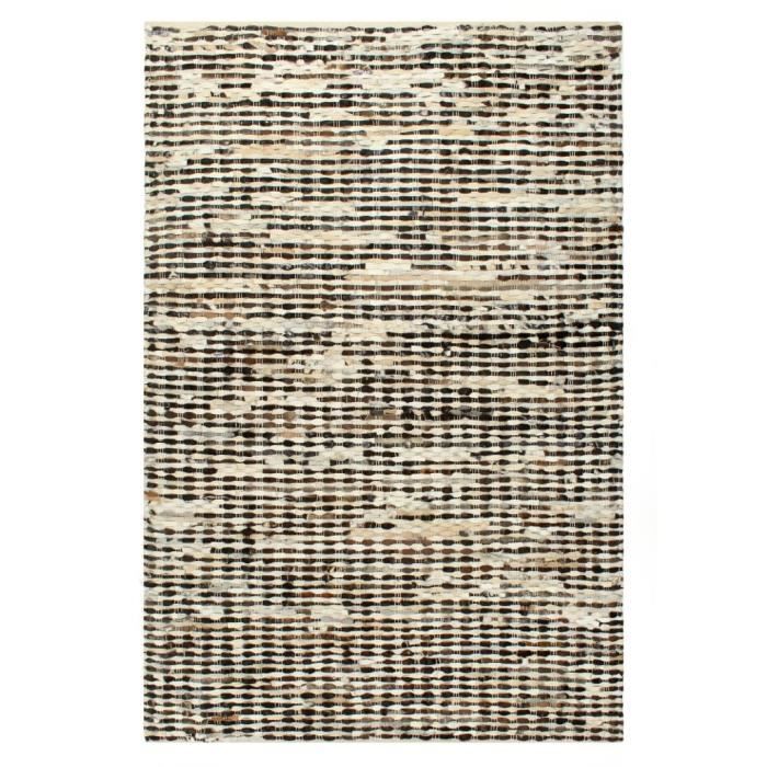 Authentique Marron Chèvre Cachette Tapis – Luxueux à Poils Cuir