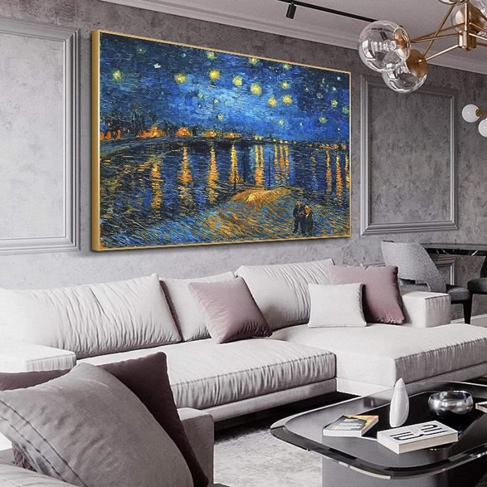 Célèbre Toile Peintures Nuit Étoilée Par Van Gogh Reproductions