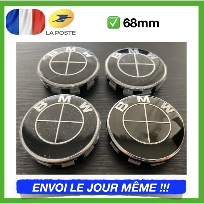 MOYEU DE ROUE 4 x Centres de roue Noir 60mm PEUGEOT ABS cache moyeu emblème  badge logo - Cdiscount Auto