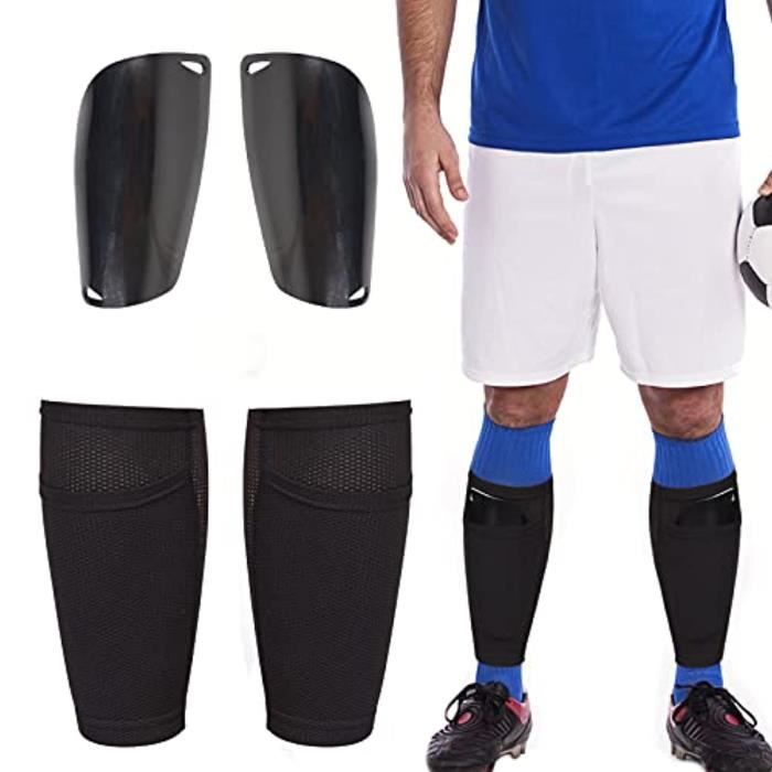 SoPro 1 Paire Supports De Protège-Tibias Football Pour Enfants & Adultes - Support Antidérapant Pour Protège-Tibias - Manchon Protege Tibia Foot - Maintien Protege Tibia