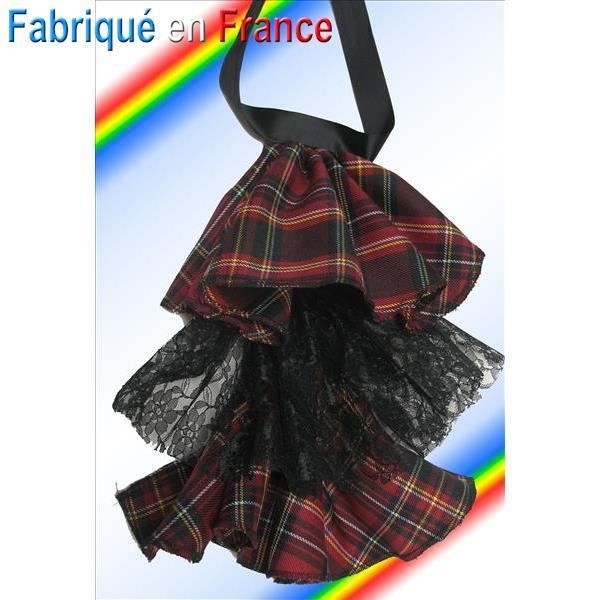 Jabot Vintage En Dentelle Thé - Crochet Et Tissus Anciens - Style Bohème - Femme