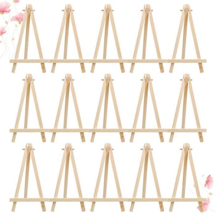 Chevalet En Bois Pliable Trépied Réglable 6 Tailles - Support Toile Peinture