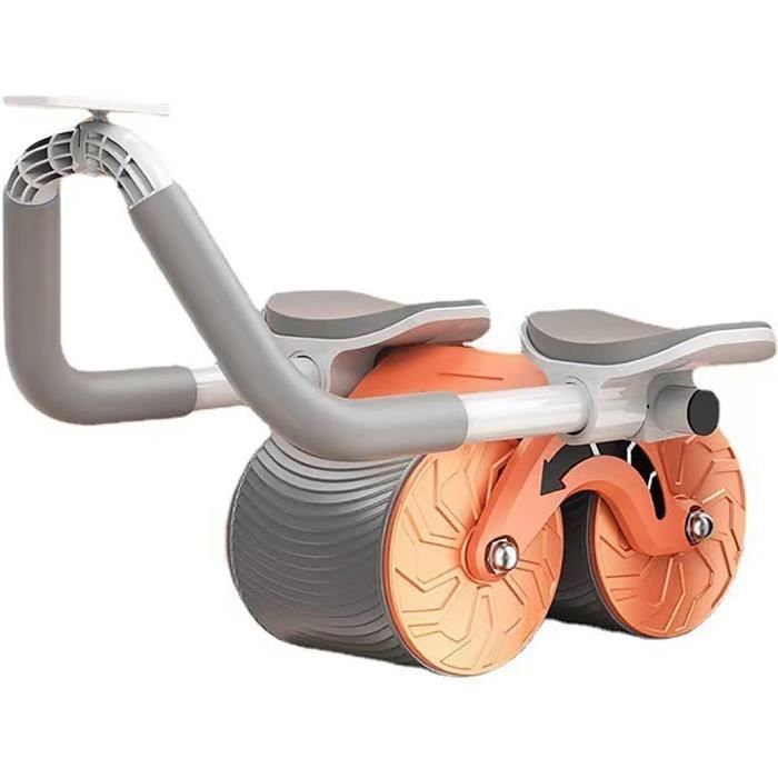 Roue Abdominale Auto-retour Avec Tapis – 4 Roues, Structure Renforcée, Poignées En Mousse, Charge Max 200 Kg