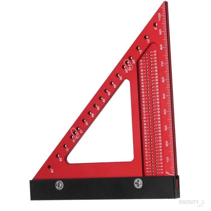 Règle Triangulaire 30cm Aluminium Noir | 6 Échelles Métriques | Pour Architecte, Ingénieur, Étudiant