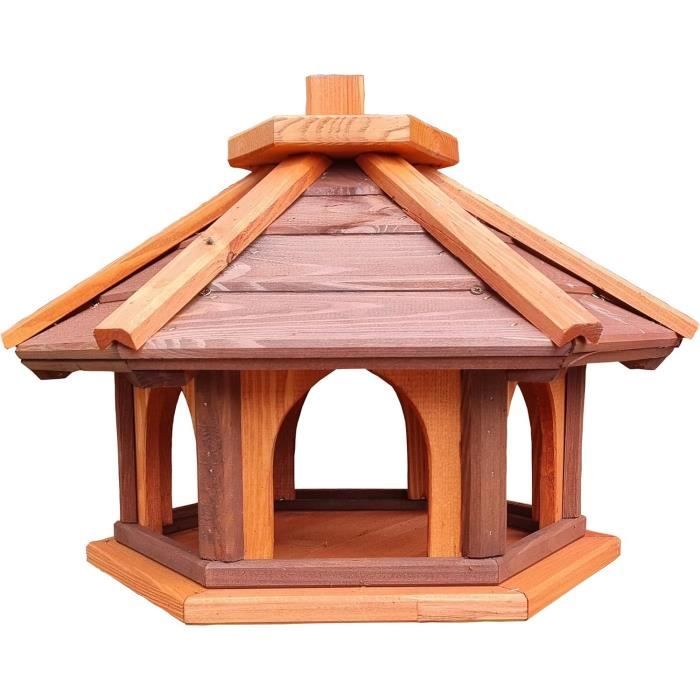 Mangeoire Pour Oiseaux Hexagone En Bois À Poser Dans Le Jardin — free download