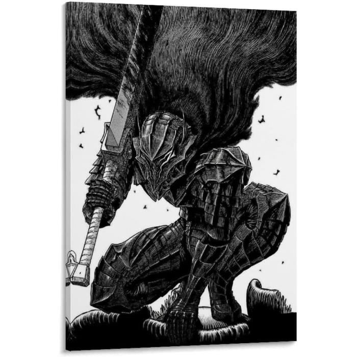 Poster Berserk 30x45 Cm - Décoration Murale Anime Manga - Sans Cadre - Pour Salon Et Chambre