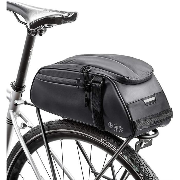 Achort Sac De Porte-bagages Arrière 8L – Étanche, Bandoulière Amovible, Bandes Réfléchissantes – Pour Vélo, Rando