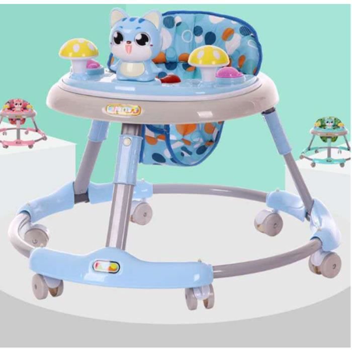 Trotteur Bebe Musical Reglable Pliable Apprendre A Marcher Table A Manger Double Usage Chaton Pour Bebe De 6 Mois Et Plus Bleu Cdiscount Puericulture Eveil Bebe