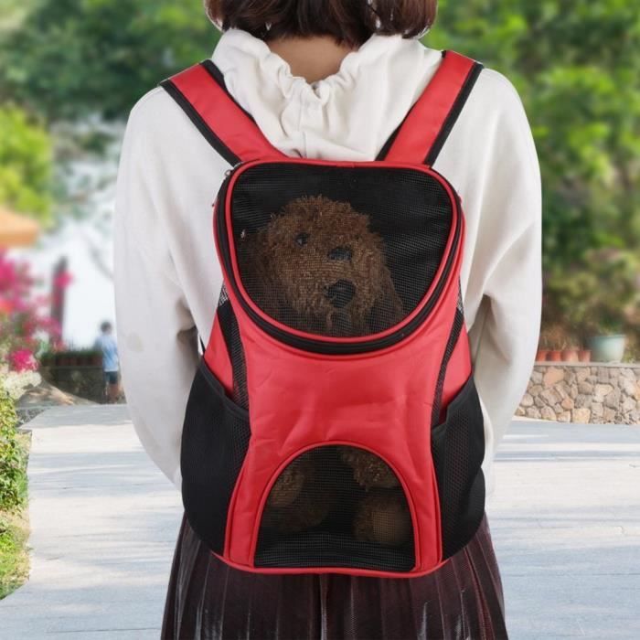 Sac A Dos Pour Chien Chat Animal Voyage Rouge Cdiscount