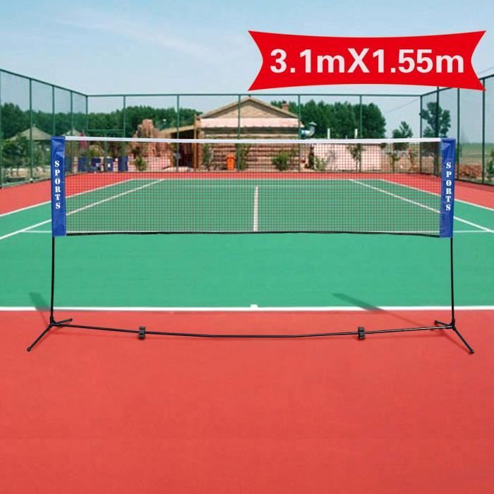 Filet de volley-ball - PWSHYMI - BAU1989 - 823x244 cm - Tissu PE - Sac de transport inclus
