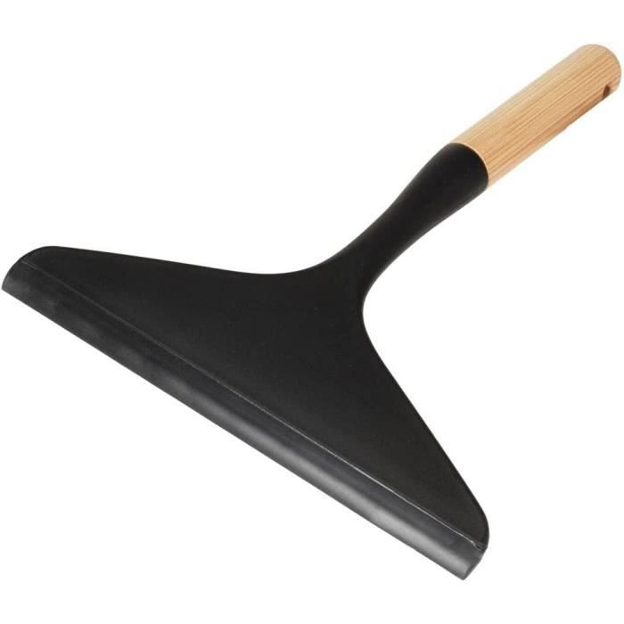 Mini Raclette Télescopique Pour Voiture | Nettoyage Vitres Et Miroirs | Idéal Rétroviseurs, Salle De Bain, Cuisine (Noir)