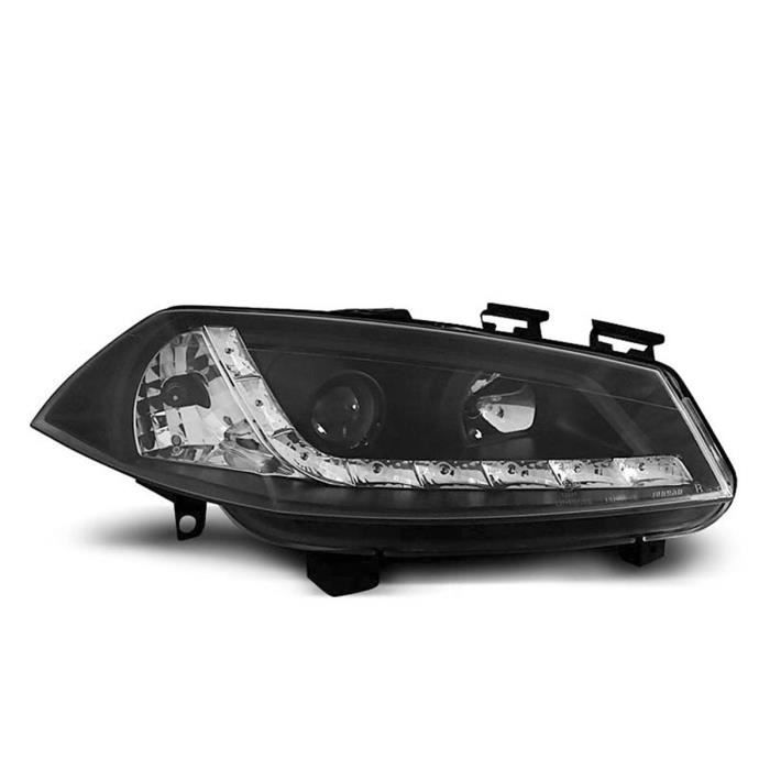 Paire de feux phares Renault Megane 02-05 Daylight led noir