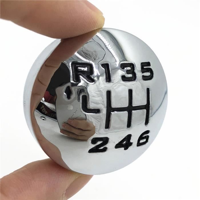 Pommeau De Levier De Vitesse En Cuir PU à 5 Vitesses Pour