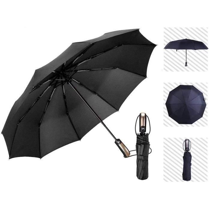 Parapluie Pliant Automatique  Résistant à Tempête Compact Léger Homme Femme 