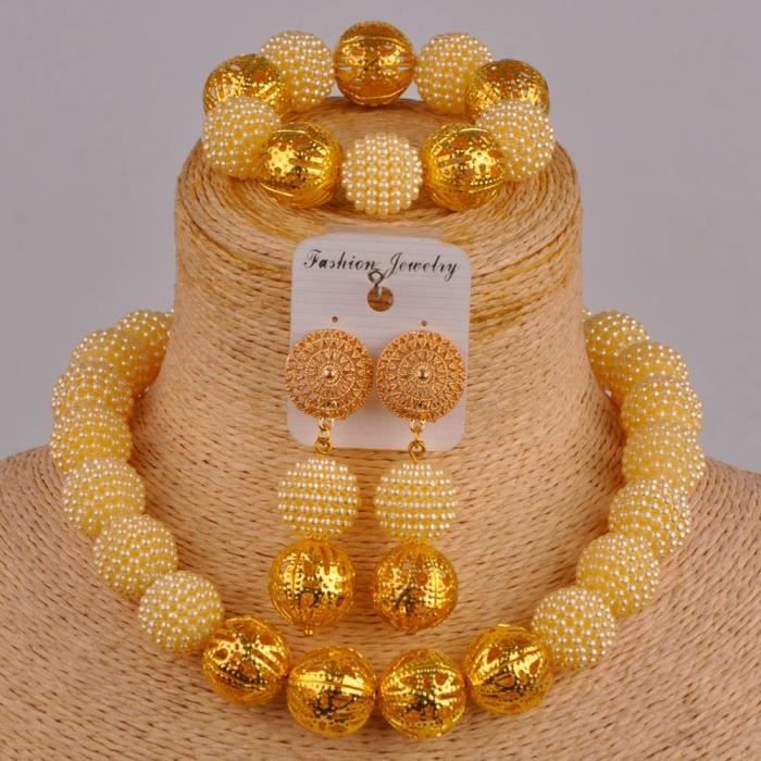 18ct or jaune 5mm creux perles fabrication de bijoux