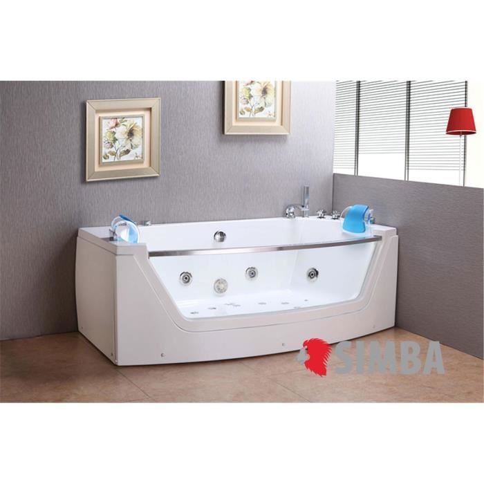 BAIGNOIRE BALNEO MASSANTE - ANGLE HAUTE - BAIN TOURBILLON - JACUZZI m PRIVILEGE