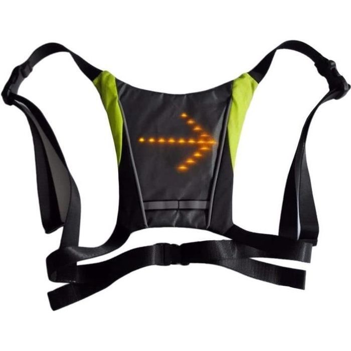 LED Gilet Clignotant Vélo 4 Mode Indicateur de Direction LED Imperméable  Sac à Dos avec Télécommande USB Rechargeable pour Cycli,438 - Cdiscount  Sport