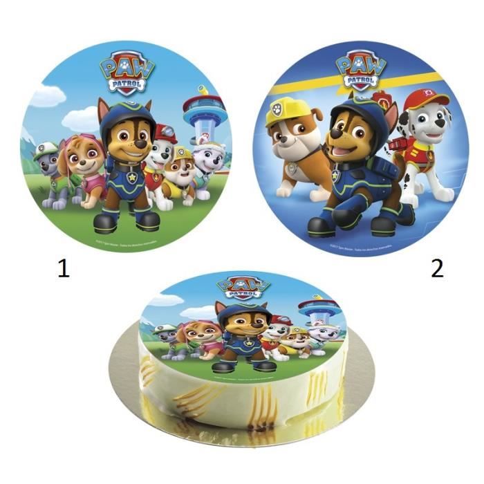 Décor Comestible Pour Gâteau Pat Patrouille - Feuille Azyme Imprimée 21x29.5cm, Neuve