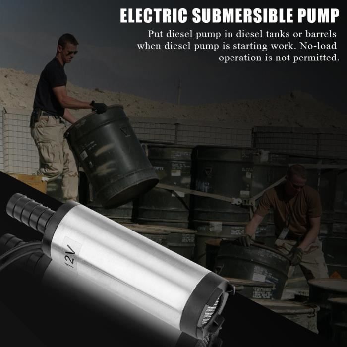 Pompe Submersible en acier inoxydable, 24V DC, pour eau, Diesel, huile, kérosène, outil de Pompe Submersible en acier inoxydable, 24V DC, pour eau, Diesel, huile, kérosène, outil de