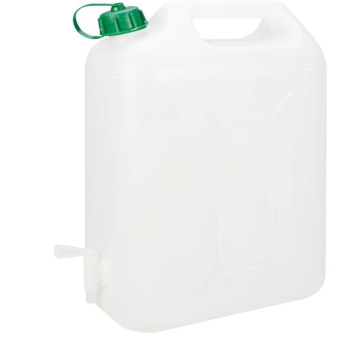 Relaxdays Bidon d'eau avec robinet, 10 litres, plastique sans BPA