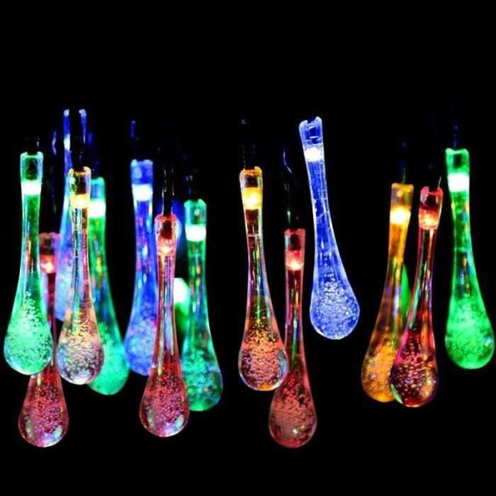 Guirlande De Noël En Forme De Goutte Avec LEDs - Décoration D'escalier, Porte Ou Fenêtre - 2 Pièces Rouge - Alimentation Piles