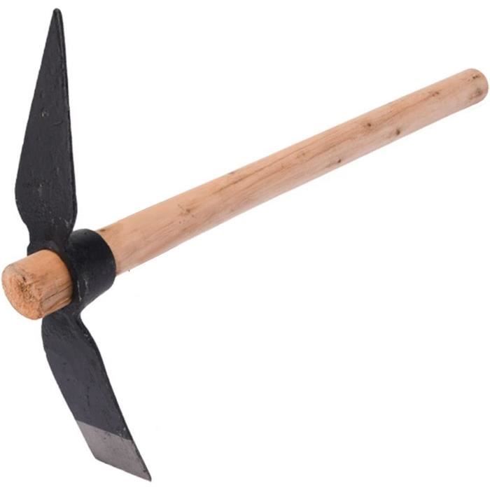 Pioche De Jardin Double Tête - 15.7 Pouces, Acier Carbone, Pour Désherbage, Creusage, Semis - 3