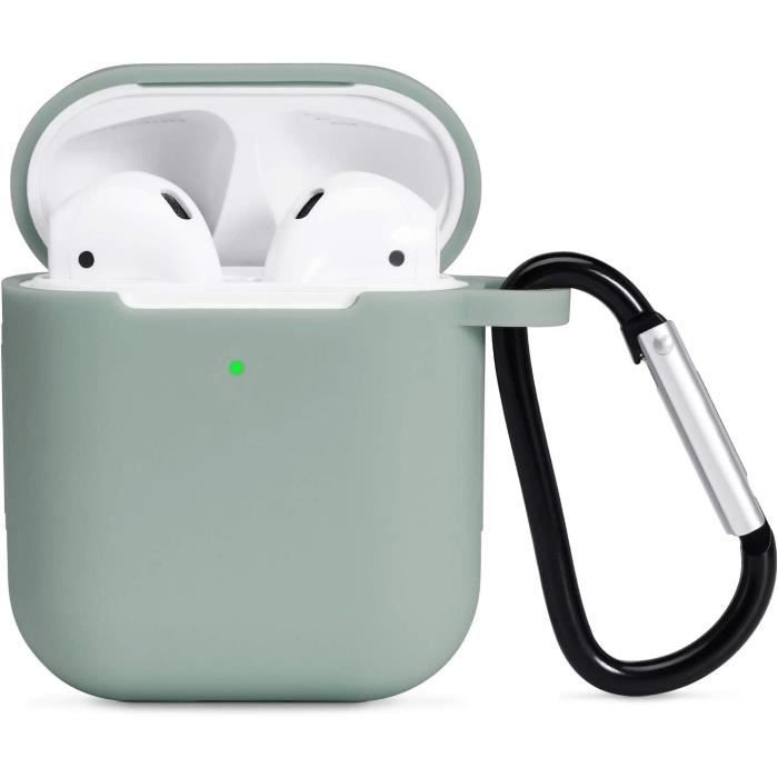 Coque AirPods Etui Protection Coque AirPods 2 Case Coque Housses Silicone Liquide étui Compatible Air Pods 2 & 1 Etui [